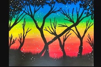 Rainbow Tree' Painting & Kiddos (Live Online)
